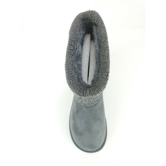 FabKids Girls Knit Sweater Cuff Winter Boots 11 - Picture 6 of 7